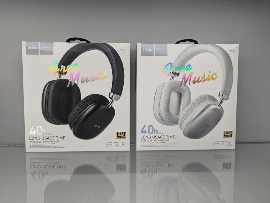 Держат 40 часов! Наушники беспроводные Hoco W35 для iphone аирподс