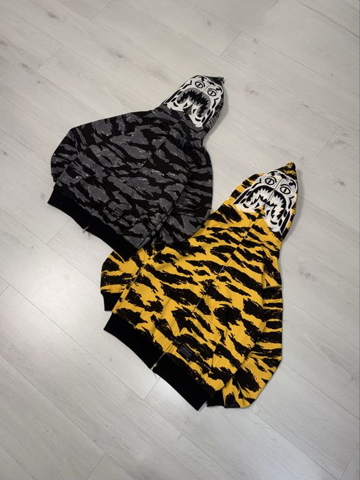 Bape Tiger Camo Gray Black M L Size