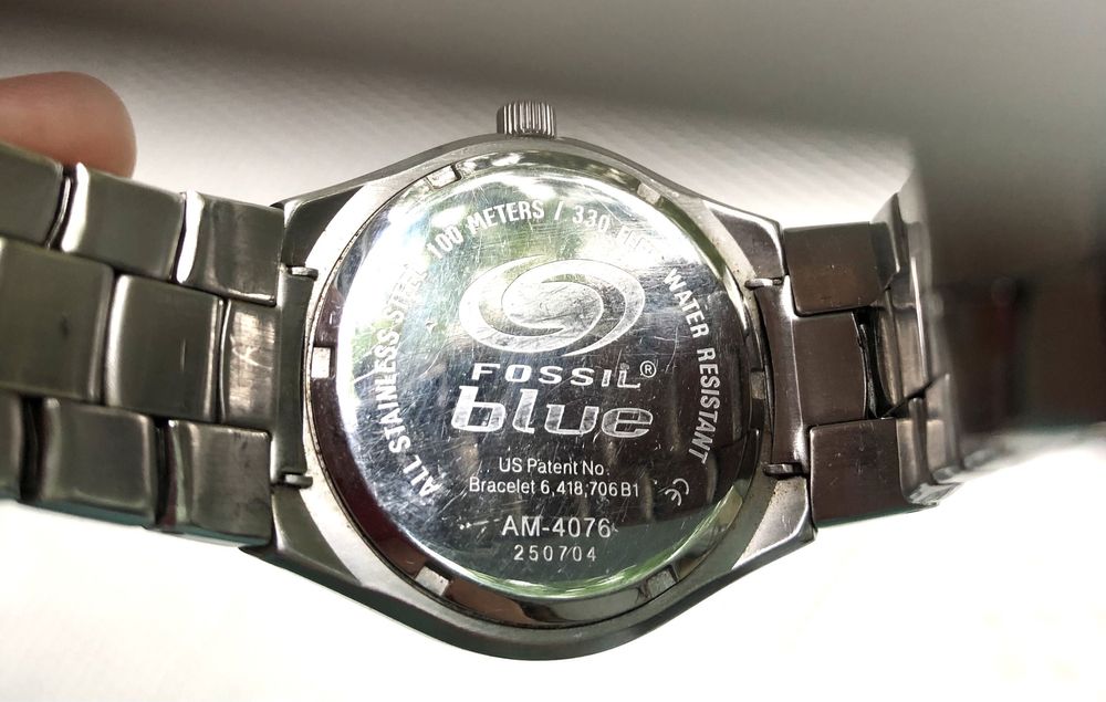 Чоловічі годинники Convers ,  Fossil blue   100 metres США