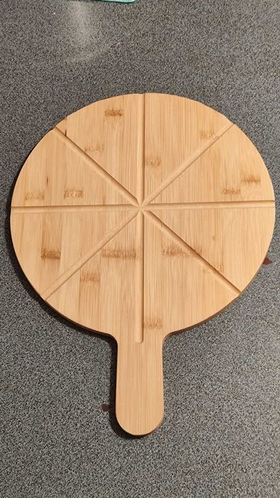 Deska do krojenia pizzy i podawania + nóż do krojenia pizzy Nieużywane