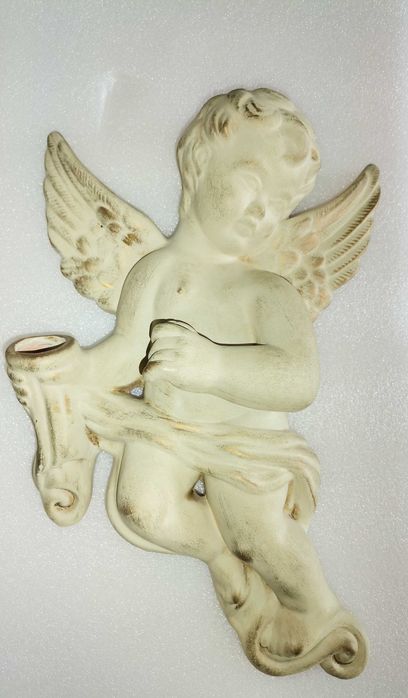 Anjo terracota de parede