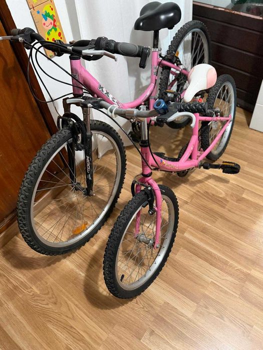 Bicicletas aro 26 e aro 16 usadas - conjunto mãe e filha