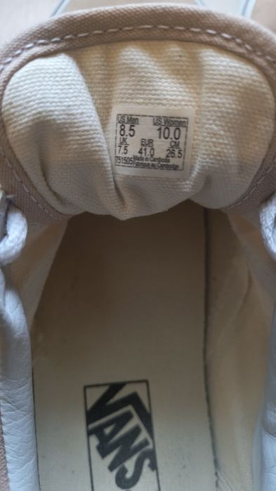 Trampki Vans Old Skool . R 41 Beżowe !!!