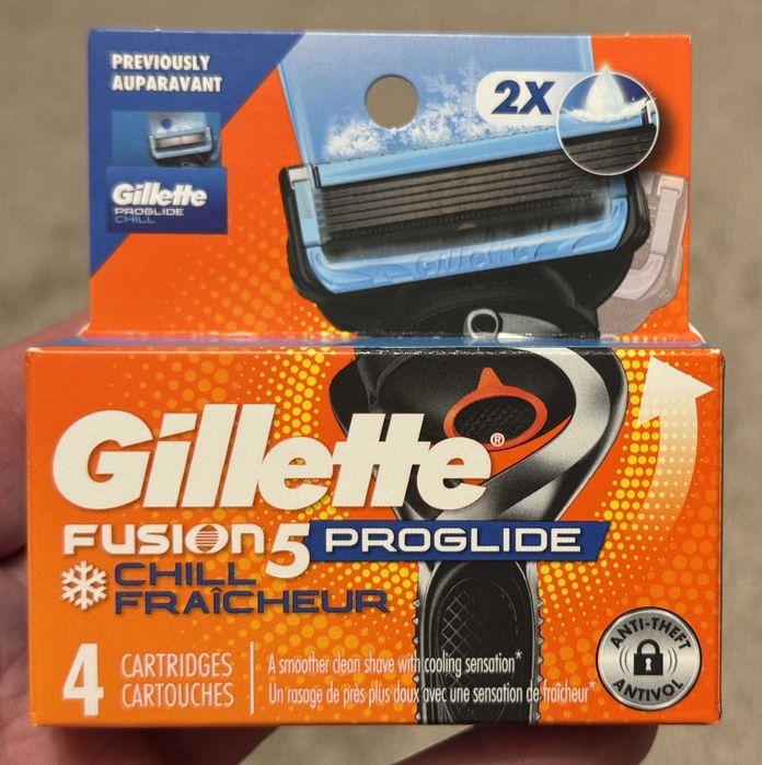 Оригинал 100% из США Gillette Proglide Fusion 8шт