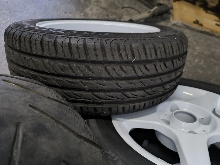 Jantes 14 4X108  ET 16 PSA, 106 e Saxo, pneus 185/55/14  reparadas