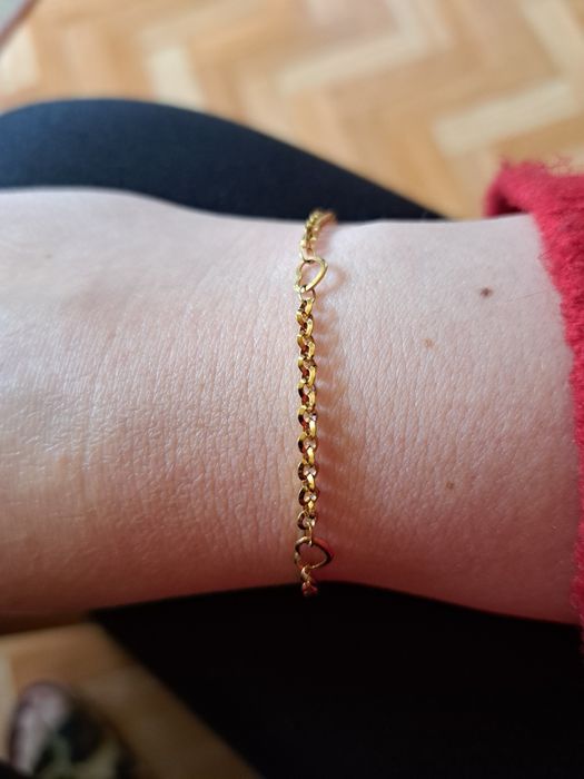 Bransoletka serduszka. Nowa. Stal chirurgiczna. Długosc 19 cm