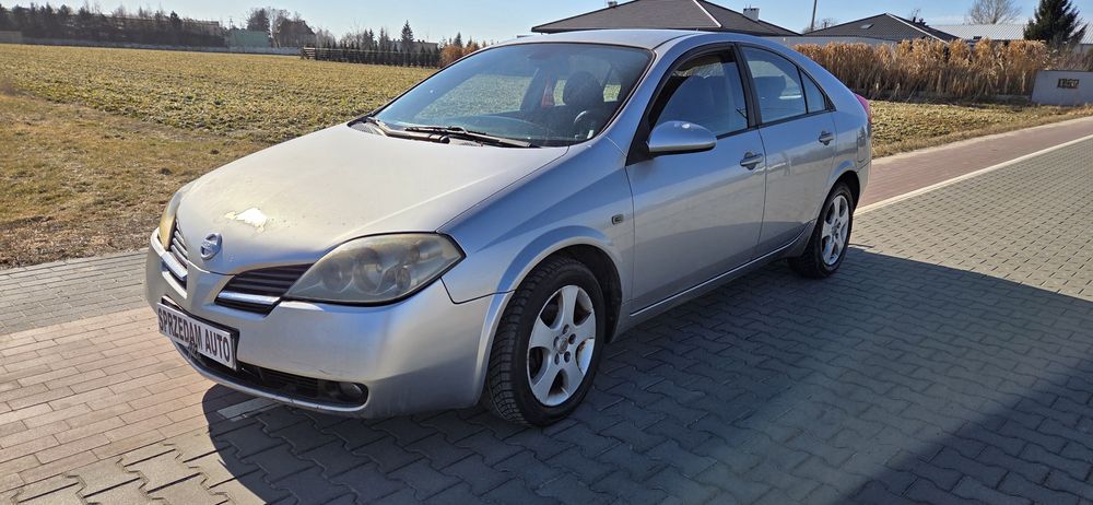 Nissan Primera 1.9D 2003r, liftback HAK klima