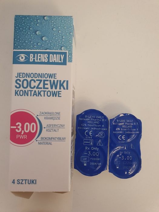 Soczewki kontaktowe jednodniowe -3