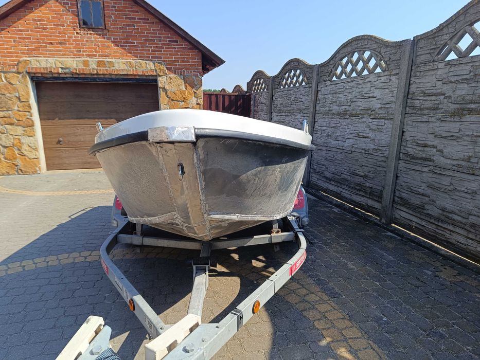 Łódź aluminiowa, motorowa wędkarska