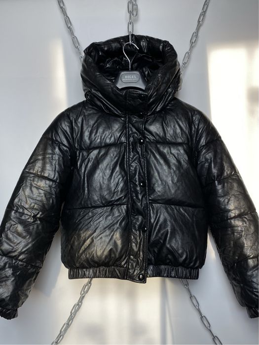 зимова куртка з екошкіри