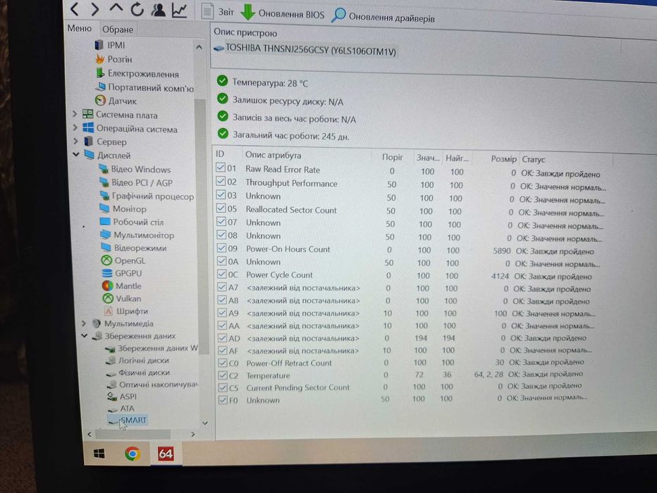 Panasonsc CF-54/Core i5-5gen/250Gb SSD/14"FullHD IPS сенсорний