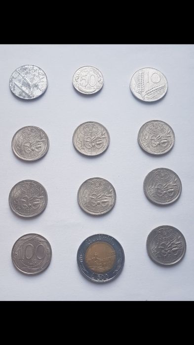 Монеты  Италии ( 12 шт-): 10 Lire, 50 Lire, 100 Lire, 500 Lire)