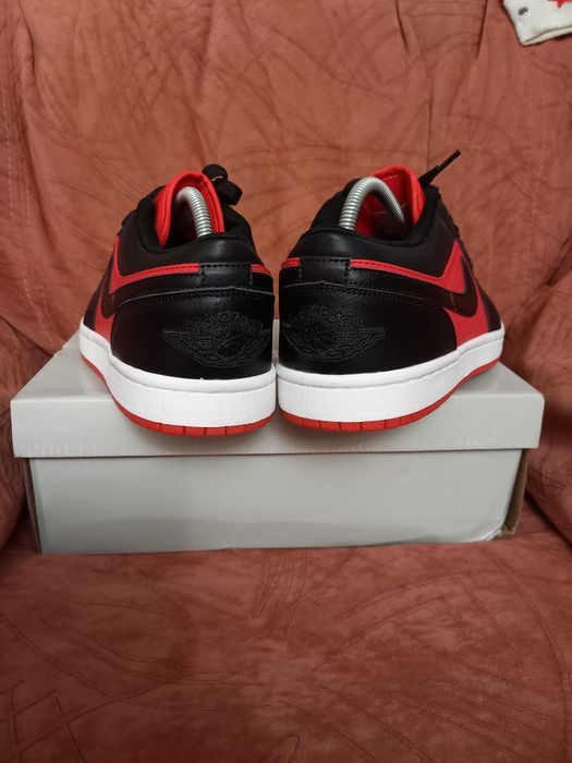 Акція кросівки чоловічі шкіряні Nike ( Найк) Air (Аір) червоно-чорні