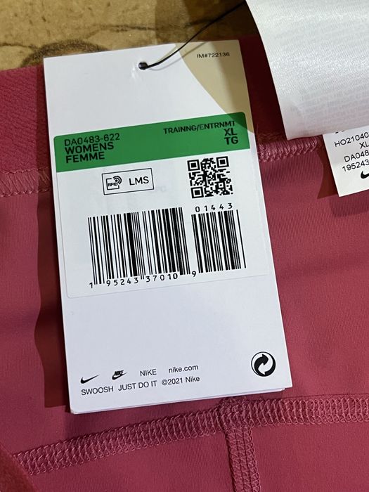 Nike Pro Dri-Fit лосини жіночі XL рожеві нові