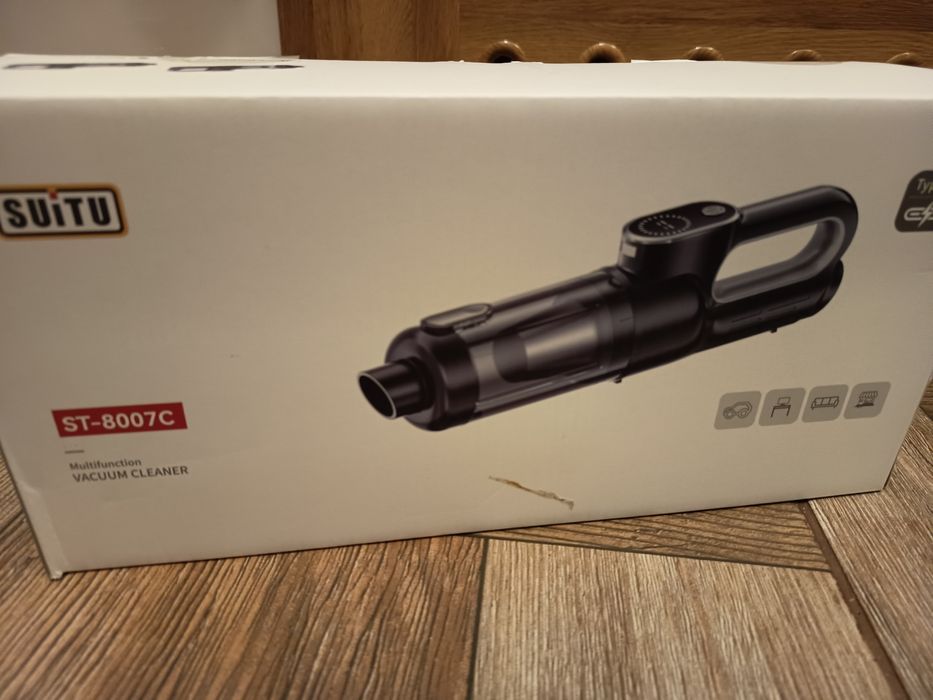 Nowy czarny ręczny odkurzacz domowy samochodowy