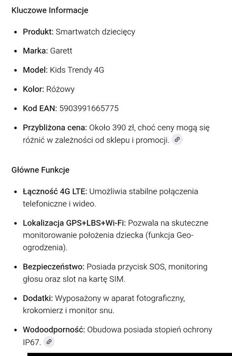 Garett kids trendy 4g