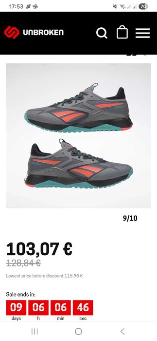 Ténis Reebok Floatride Energy nano