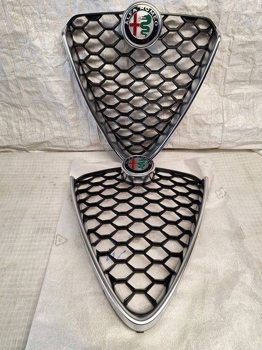 atrapa grill alfa romeo giulia veloce chrom satyna orginal nowy