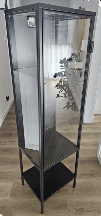 Witryna Ikea Rudsta matalowo-szklana