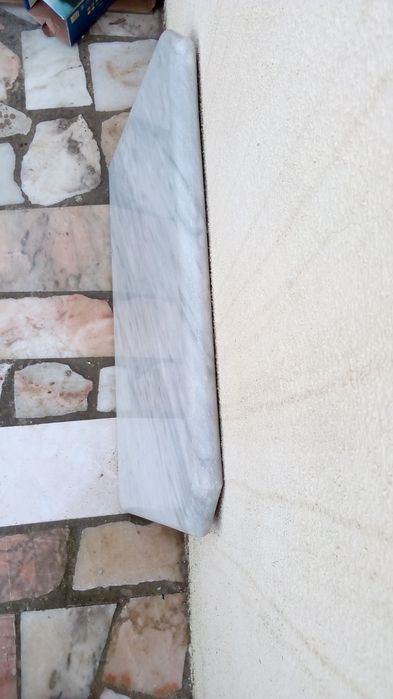 Pedra mármore branca com cinza