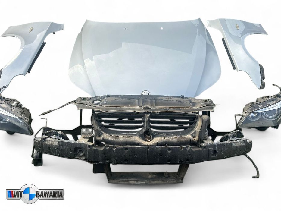 Kompletny przód/ maska/ zderzak/ błotnik/ lampy /pas BMW E60/E61