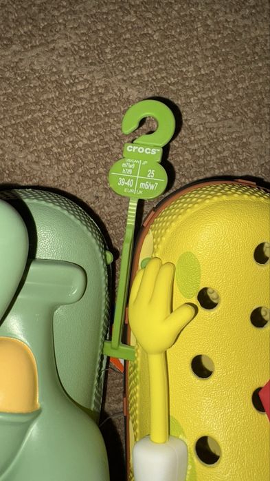 Crocs Сквідвард і Спанч Боб розмір 39-40 (25см)