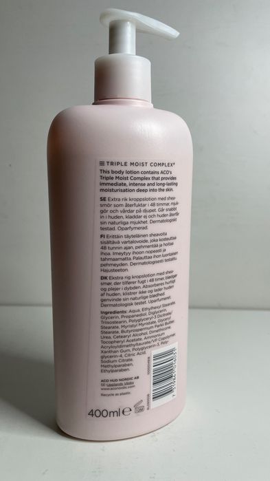 ACO Body Lotion Rich, balsam do ciała bezzapachowy, 400ml (149)