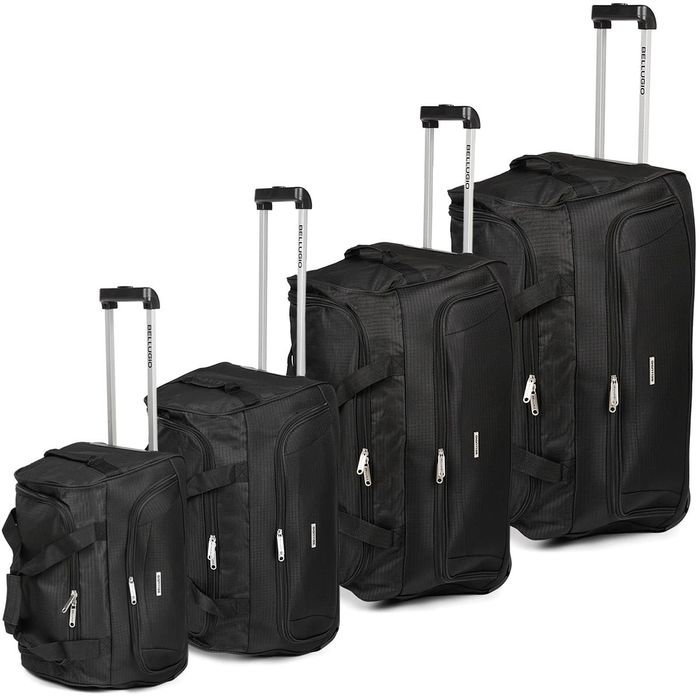 mała torba podróżna na kółkach bellugio czarna