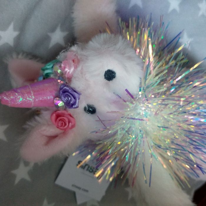 Duży brelok 23 cm maskotka Sinsay jednorożec