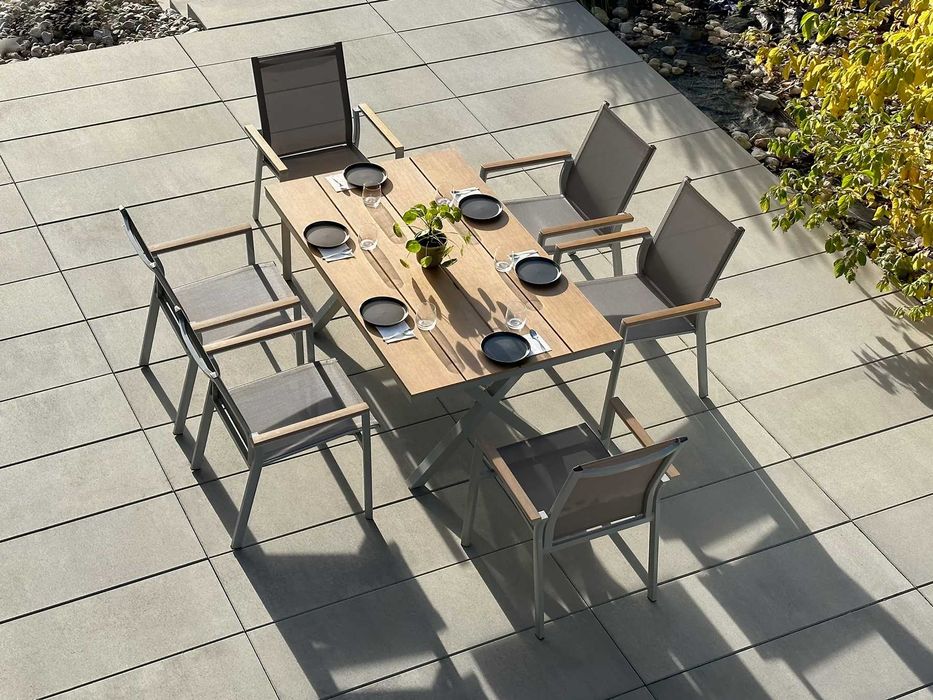 STÓŁ Polywood Deska WPC Stolik Do Ogrodu Prostokątny 90x150x75