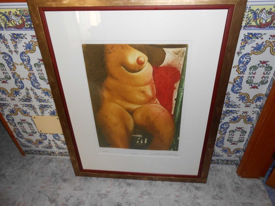 SERIGRAFIA Nudez feminina