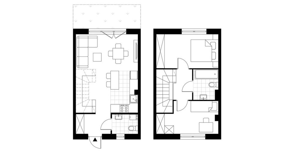 3-pokojowy dom 62m2 Bezpośrednio