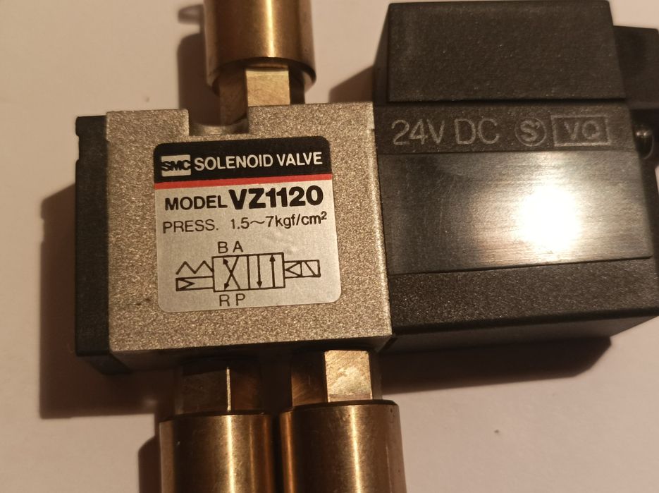 SMC VZ1120. Zawór elektromagnetyczny 24V +wtyk. Nowy.