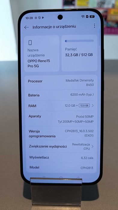 OPPO Reno 15 PRO 5G | 3300zł cena sklepowa | JAK NOWY! WARTO! Sklep