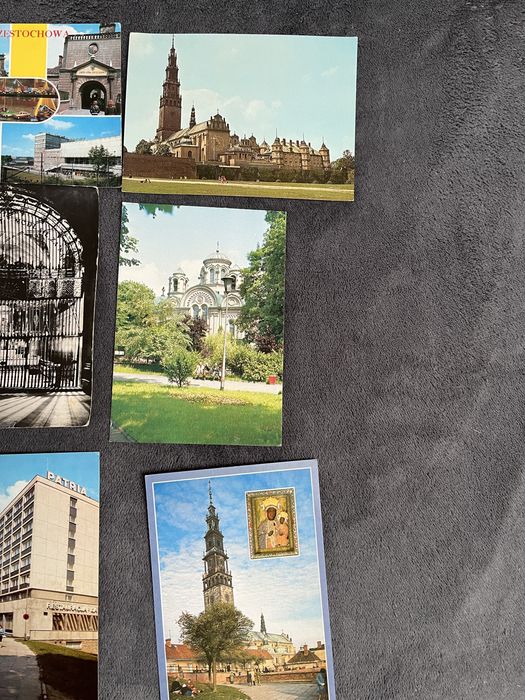 6 starych pocztówek/widokówek Częstochowa Jasna Góra PRL