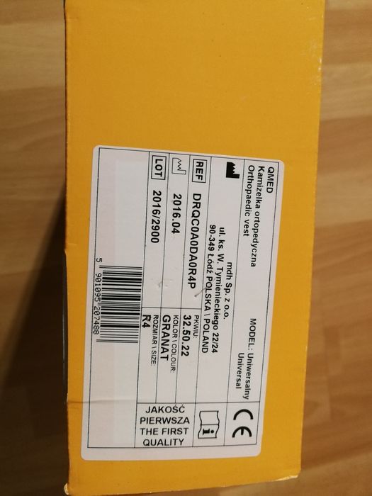 Kamizelka ortopedyczna Qmed R4