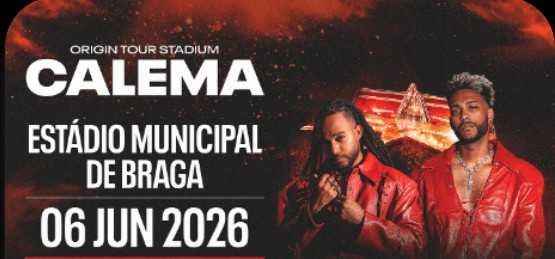 2 bilhetes concerto calema braga