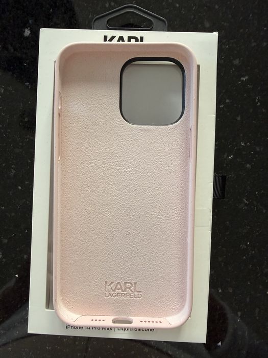 Etui Karl 14pro max różowe
