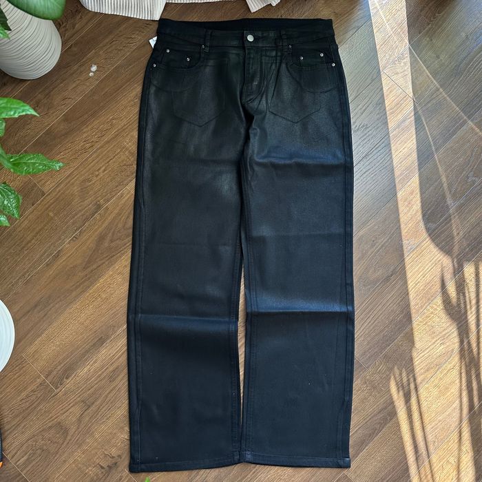 Waxed bootcut jeans acne rick Owens Margiela  ваксовані джинси буткат