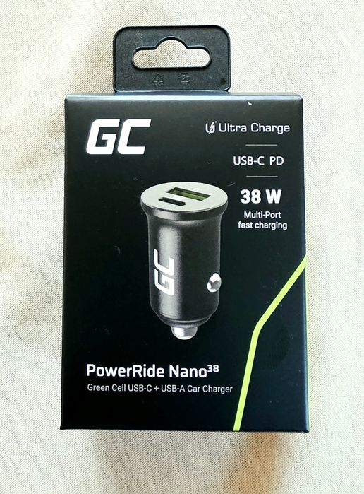 Ładowarka samochodowa Green Cell PowerRide Nano38