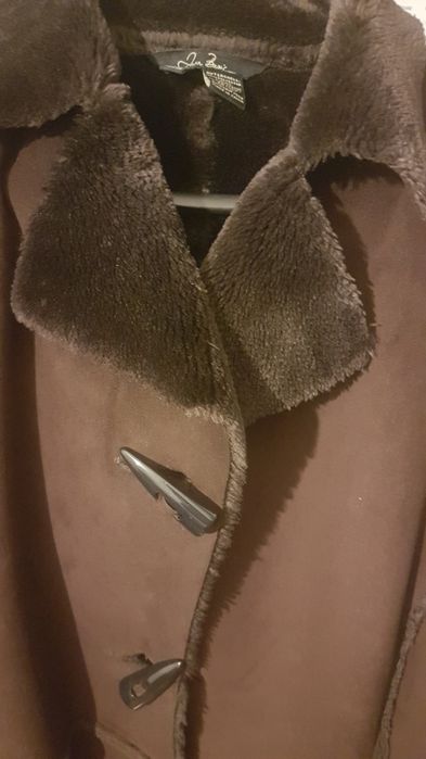 Casaco comprido Zara castanho escuro