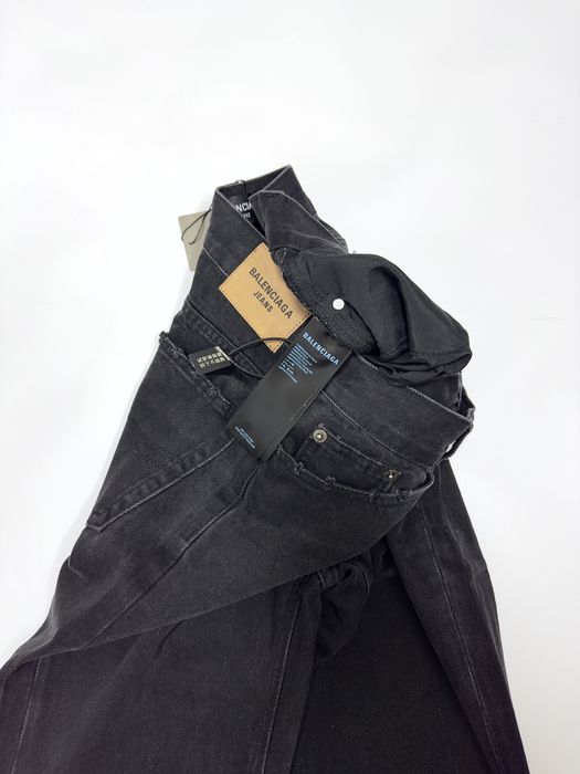 Джинси штаны Balenciaga jeans flared jeans balenciaga flared dark grey opium bootcat balenciaga jeans archive темно-сірі штаны баленсиага M-L