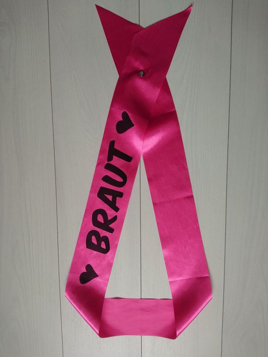 Стрічка для нареченої Braut на німецькій мові