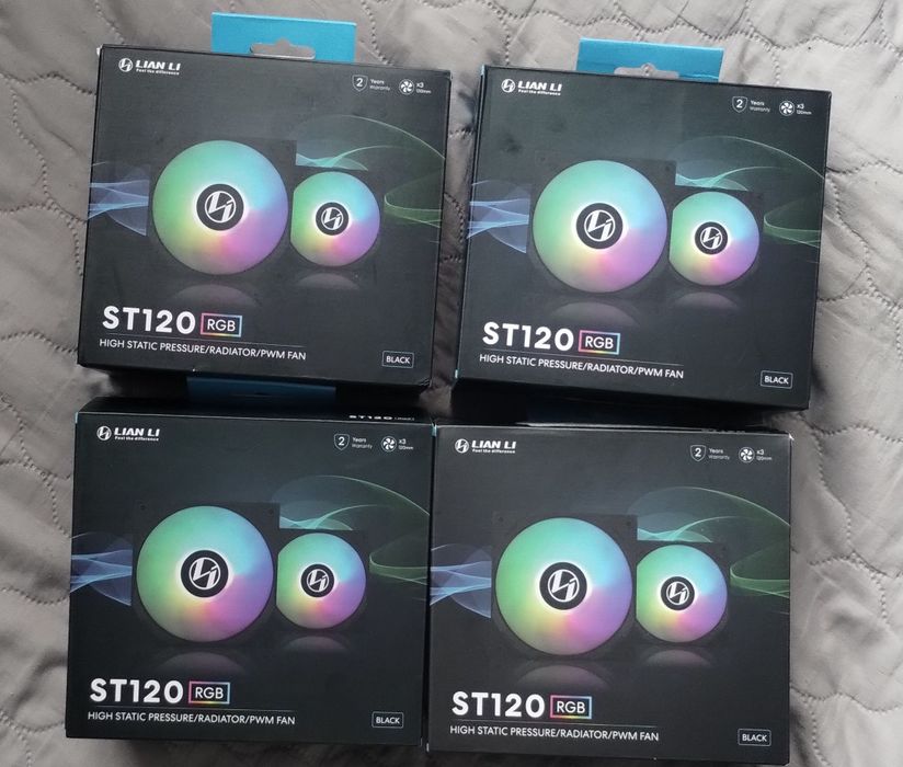 Wentylatory RGB LianLi ST120, 3  komplety