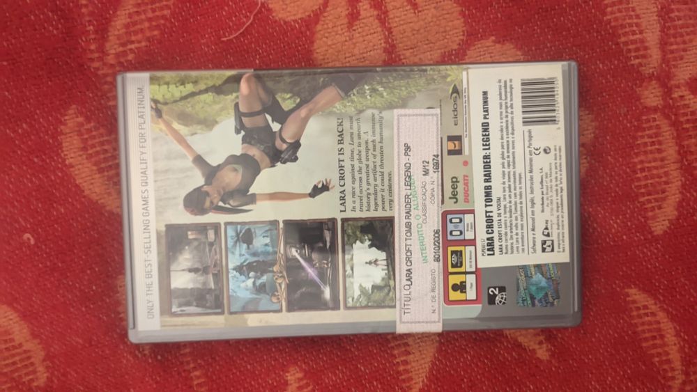 Tomb Raider legend psp como novo