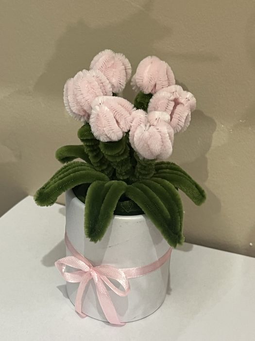 Mini tulipany z drucików kreatywnych