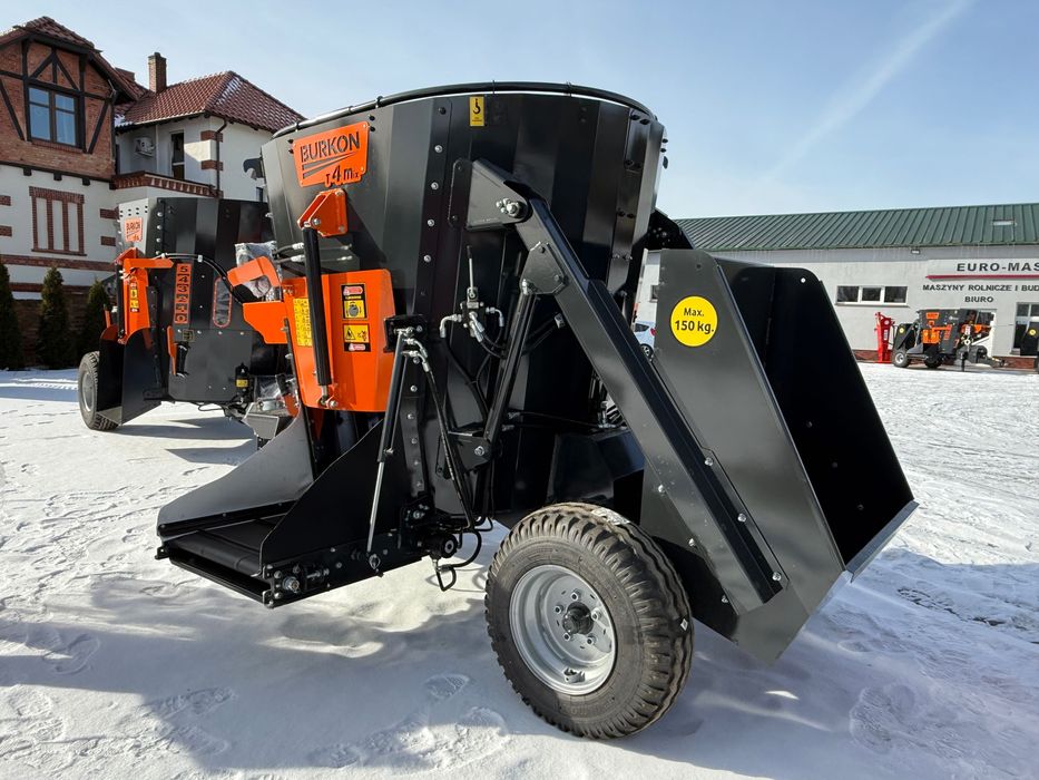 Wóz paszowy paszowóz  mieszalnik Burkon 4 m³