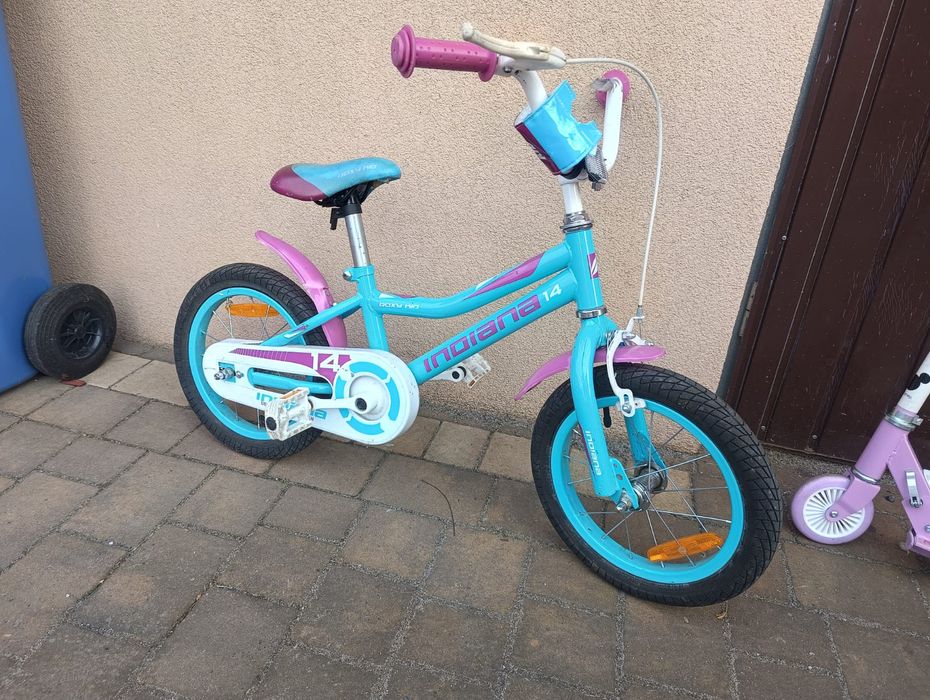 Rower dziecięcy Indiana 14 cali turkusowy