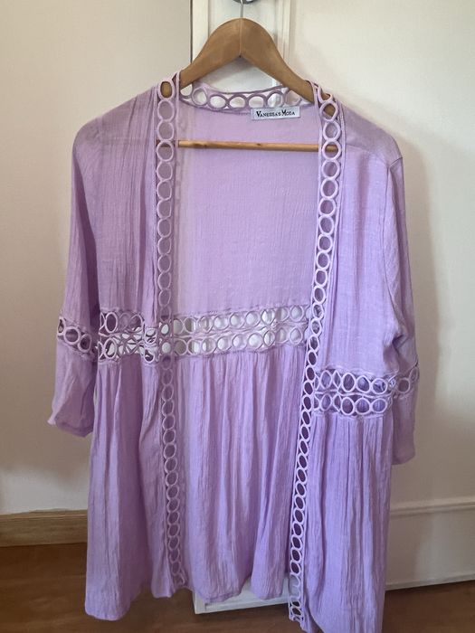 Kimono praia lilas