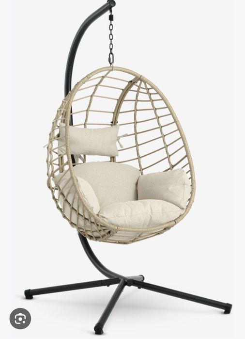 JYSK Fotel wiszący BORK S96xW192xG124 naturalny NOWY